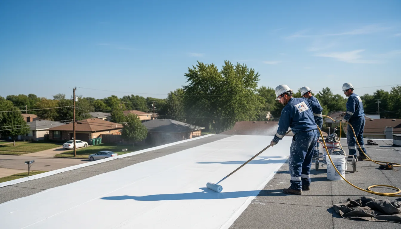 Commercial roof coating in Osgood, IN near me